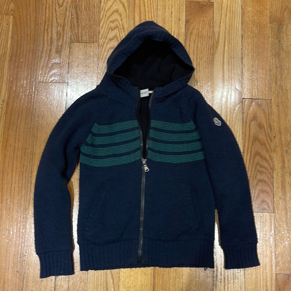 Moncler knitted zip up cardigan kids